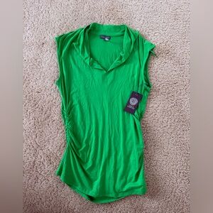 NWT Vince Camuto Classic Green Top Tank Sz Large